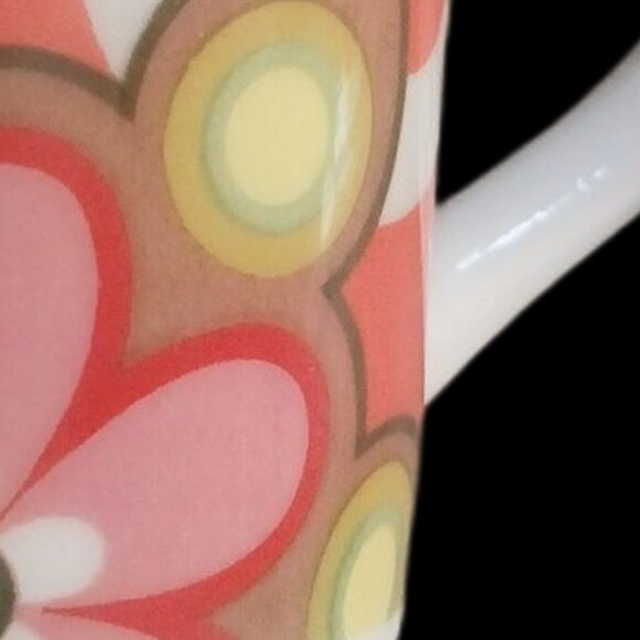 French Bull-Jackie Shapiro Designer Espresso Cup Glossy Graphic MOD Ceramic Art - Picture 4 of 7